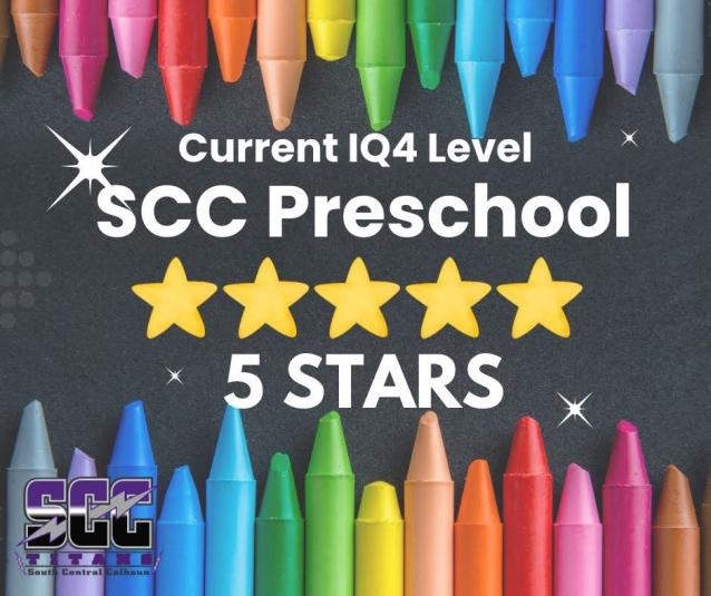 SCC Preschool 5 stars graphic