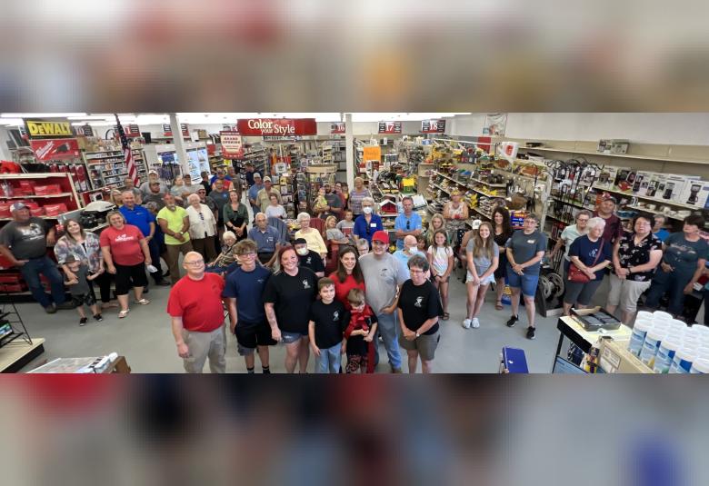Gentry Hardware and Rental ribbon cutting